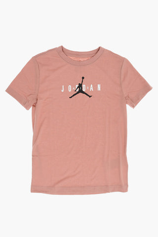 AIR JORDAN Crewneck T-Shirt with Printed Logo