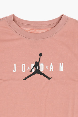 AIR JORDAN Crewneck T-Shirt with Printed Logo