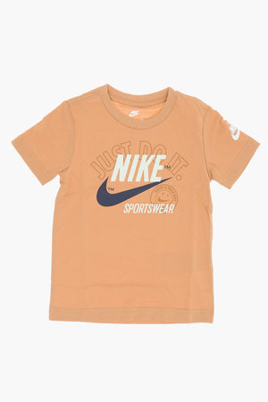 T-Shirt Girocollo con Stampa Frontale