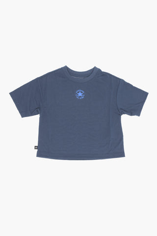 ALL STAR CHUCK TAYLOR Solid Crewneck T-Shirt with Printed Logo