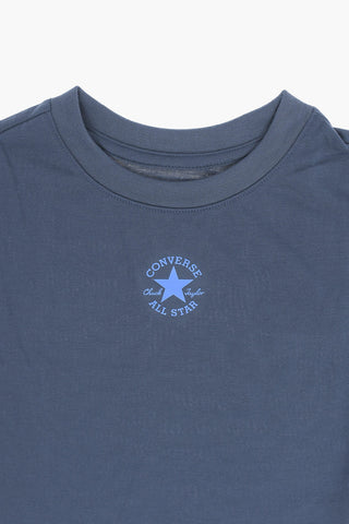 ALL STAR CHUCK TAYLOR Solid Crewneck T-Shirt with Printed Logo