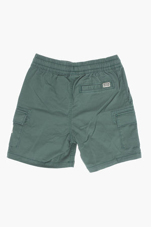 ALL STAR Stretch Cotton Cargo Shorts with Elastic Waist