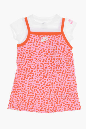 Blumenkleid mit T-Shirt