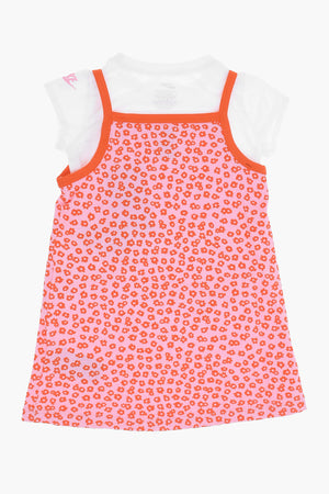 Blumenkleid mit T-Shirt