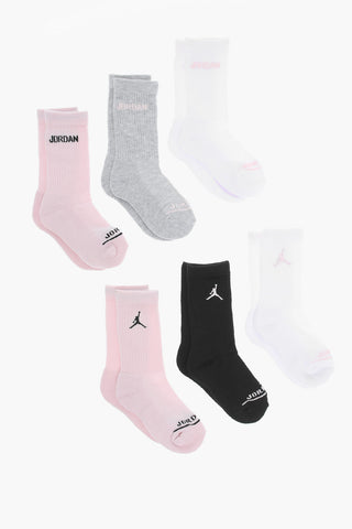 AIR JORDAN 6켤레 세트 골지 양말
