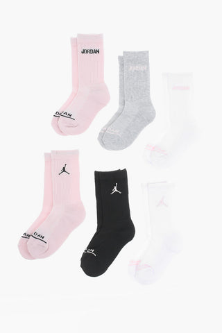 AIR JORDAN 6켤레 세트 골지 양말
