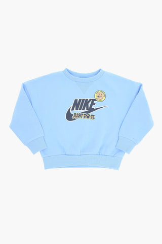 Set Felpa Girocollo e Joggers in Misto Cotone Felpato