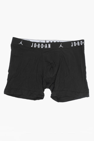 AIR JORDAN Set 3 Paia di Boxer in Cotone Stretch con Banda Elastica Logata