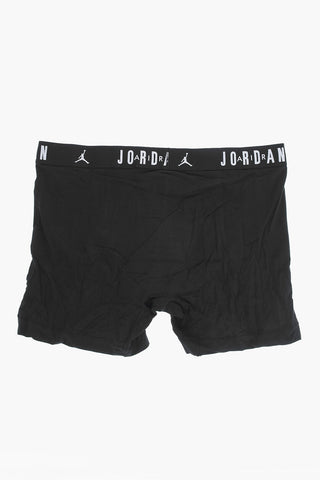 AIR JORDAN Set 3 Paia di Boxer in Cotone Stretch con Banda Elastica Logata