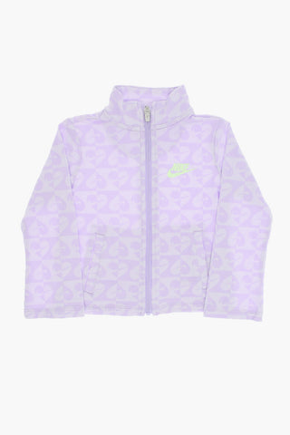 Allover-bedrucktes Set aus Sweatshirt und ausgestellten Hosen