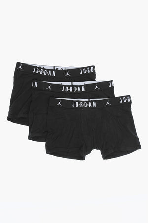AIR JORDAN Set 3 Paia di Boxer in Cotone Stretch con Banda Elastica Logata