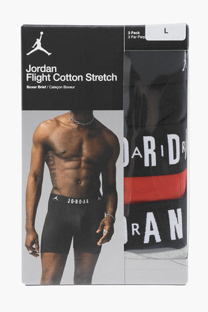 AIR JORDAN Set mit 3 Paar Boxershorts aus Stretch-Baumwolle mit Logobund