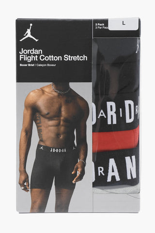 AIR JORDAN Set Of 3 Cotton Stretch Boxers With Branded Elastic Band