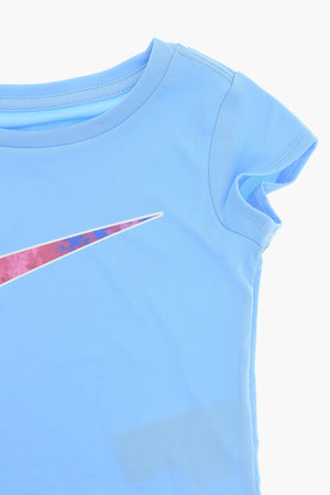 Set mit Rundhals‑T‑Shirt und Shorts mit Logodruck