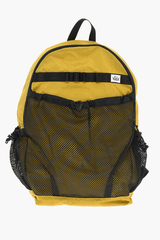 Zaino in Nylon a Quadri Rip Stop Con Dettagli Mesh