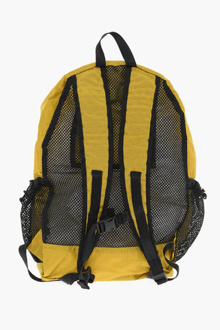 Zaino in Nylon a Quadri Rip Stop Con Dettagli Mesh