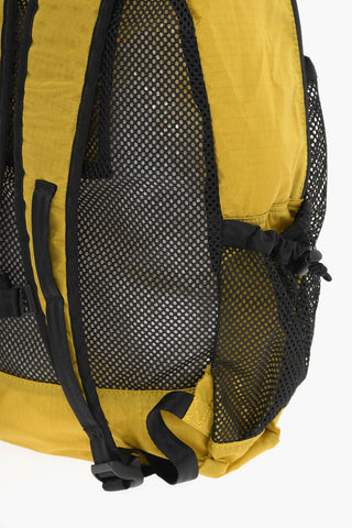 Zaino in Nylon a Quadri Rip Stop Con Dettagli Mesh