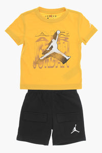AIR JORDAN Bedrucktes T-Shirt- und Shorts-Set