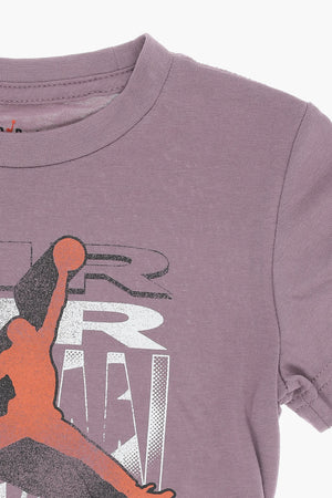 AIR JORDAN 라운드넥 티셔츠와 쇼츠 세트 프린트 로고