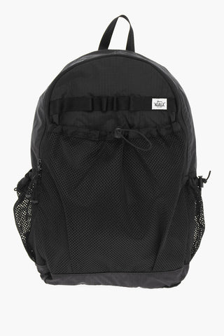 Zaino in Nylon a Quadri Rip Stop Con Dettagli Mesh