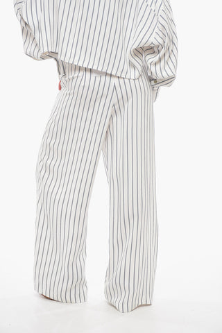 Wide Leg MOSCATO Pants with Striped Pattern