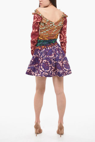 TIGGY Short Dress with Paisley Print