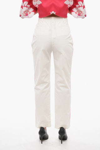 Front-pleated Pants with Side Striped