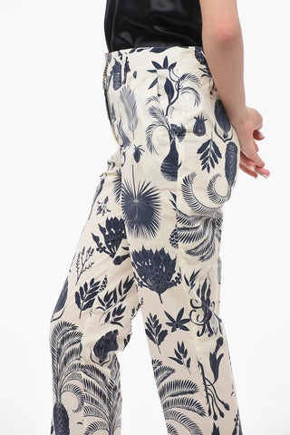 Pantaloni COPARD Crop con Fantasia Floreale