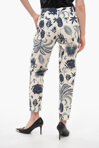 Pantaloni COPARD Crop con Fantasia Floreale