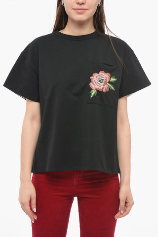 Two-toned Reversible T-shirt with Graphic Print