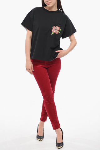 Two-toned Reversible T-shirt with Graphic Print