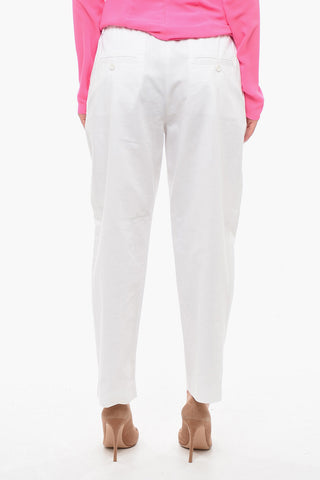 Pantaloni in Cotone con Elastico in Vita