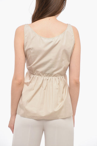 Pleated Top with Belt