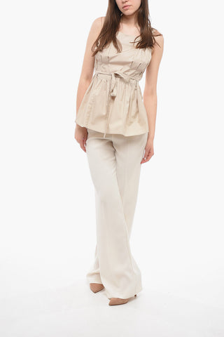 Pleated Top with Belt