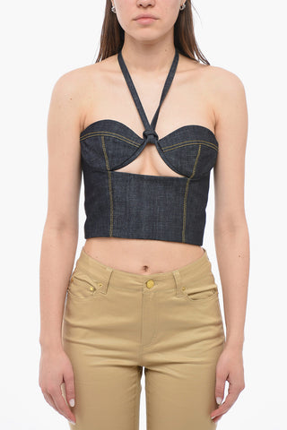 Corset ASPOS with Cut-Out Detail and Contrast Stitching