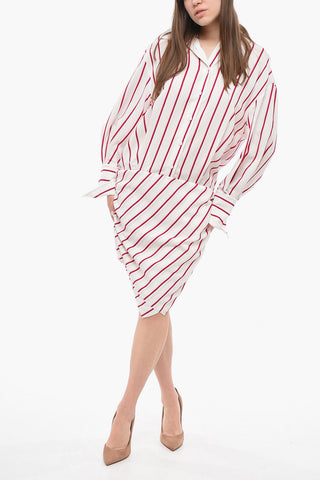 HATTY Chemisier Dress with Asymmetric Hem