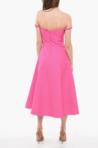 Sweethearth Neckline Sleeveless Dress with Crystals Applied