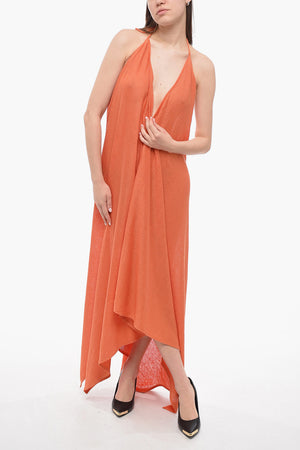 Leinen-Capekleid mit Schnürdetail