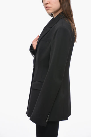 Single-Breasted Blazer BLUE with Flap Pockets