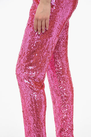 Sequined High-waisted GUMMYNET Pants