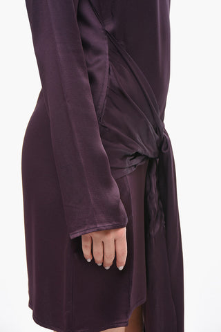 Viscose EUGENIE Dress with Self-tie Detail
