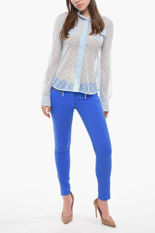 Laced Shirt with Double Breast Pocket