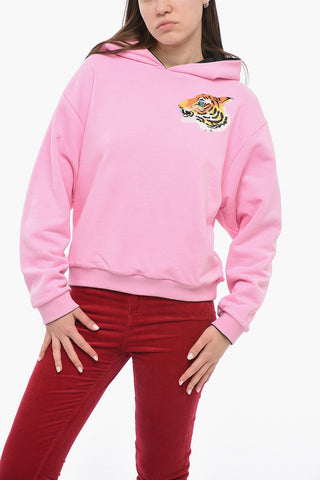 Reversible Hoodie Sweatshirt with Oversized Fit