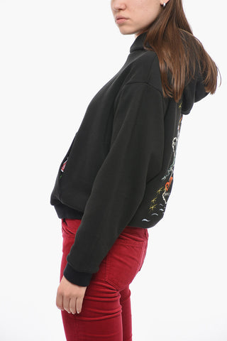 Reversible Hoodie Sweatshirt with Oversized Fit