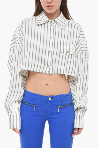 Cropped LAMIA Shirt with Asymmetric Design