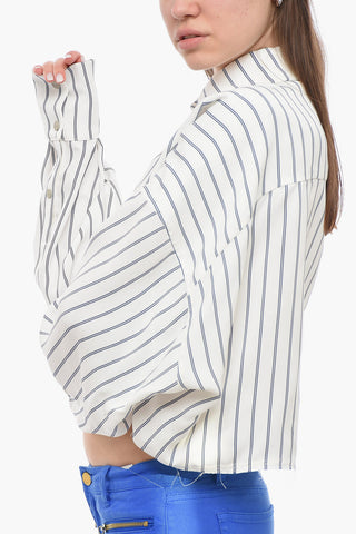 Cropped LAMIA Shirt with Asymmetric Design