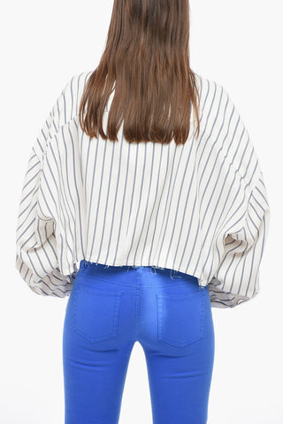 Cropped LAMIA Shirt with Asymmetric Design