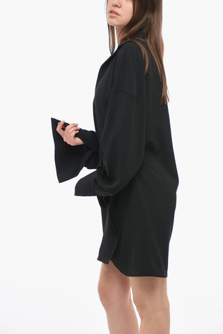 Relaxed-fit Chemisier Dress with Side Slit