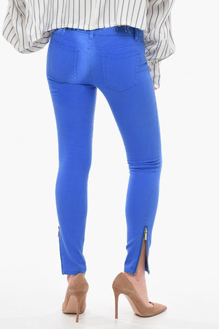 Skinny-fit Pants with Zipped Detailing
