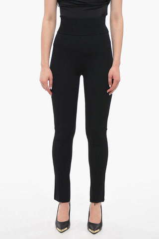 Stretch Knit Pants with Zipped Detail